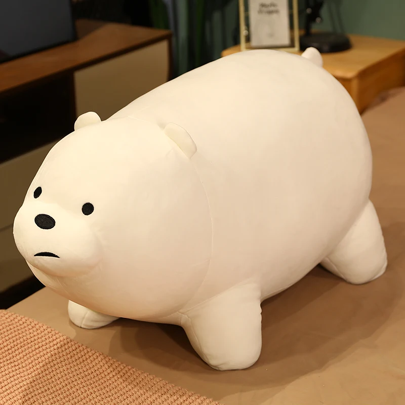 Miniso The Bare Bears Plush Grizzly Panda Ice Bear We Bare Bears Zabawki Wypchana lalka Peluche Dekoracja pokoju Poduszka nocna Prezenty