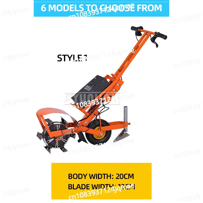 Electric Lawnmower Farm Weeding Tiller for Digging,Loosening,Plowing The Soil Agricultural Machinery Equipment