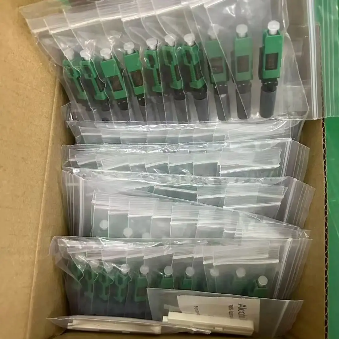 100pcs New SC/APC Fast Connector, Single Mode Fiber Optic Quick Connector for FTTH  Field Assembly Type, No Crimping Tool Needed
