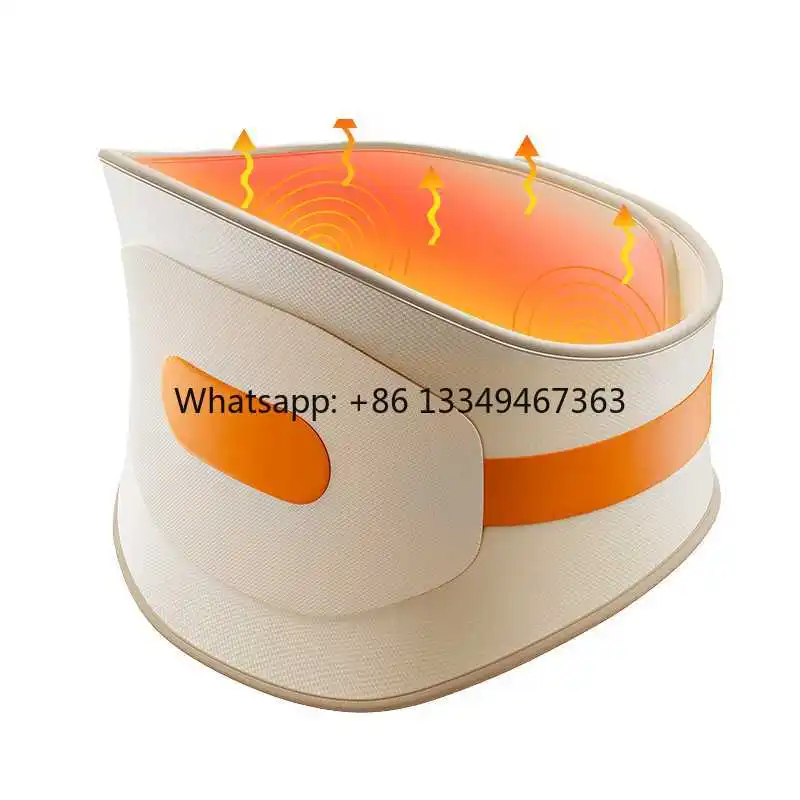 Masajeador Eléctrico Ajustable para la Cintura con Compresa Caliente, Vibrador, Soporte Lumbar, Alivio del Dolor de Espalda Baja, Cinturón de Ejercicio