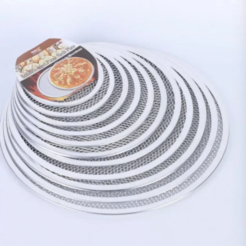 الألومنيوم البيتزا عموم شبكة معدنية مقاومة للصدأ الخبز عموم العيينة تصميم جوفاء فطيرة شبكة الخبز اللوازم المنزلية للمطابخ