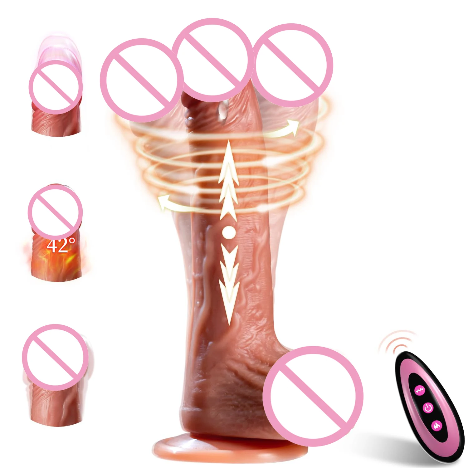 

Wireless Remote Control Vibrator Dildo Heated Retractable Big Penis Female G-spot Stimulator Vaginal Massager Sex Toy for Women