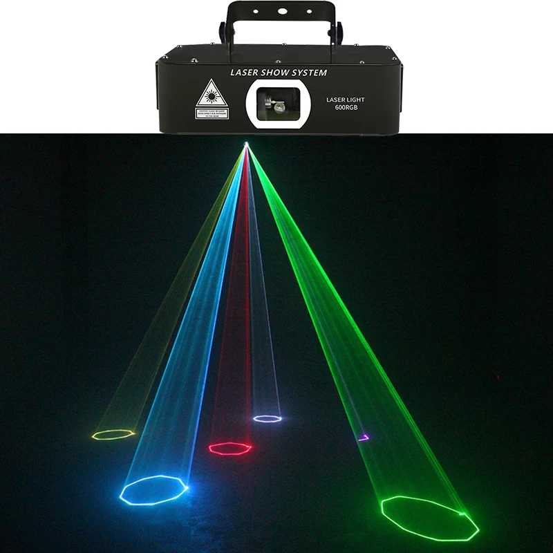 Disco 600mw RGB Cartoon Line Scanner Laser Animal Flower Dance Scanner Light Home Party DJ Stage Lighting KTV Show Laser System