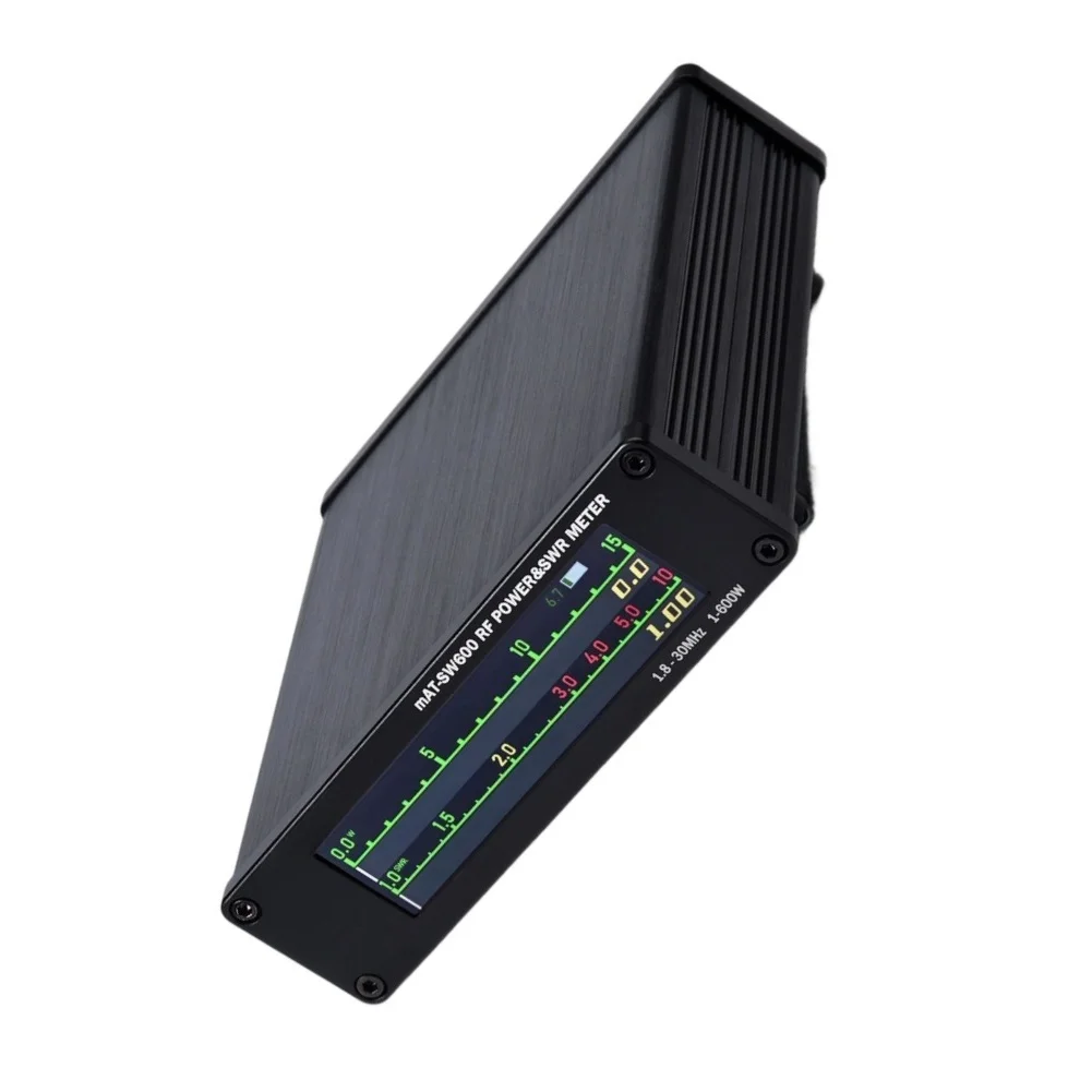 MAT-SW600 600W SWR/ Power Meter 1.8-30MHz HF Radio Tester With Color Display And/ Rechargeable For Battery For Ham For Antenna
