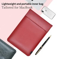 Envelope 14 Inch Laptop Bag Super Slim Sleeve Pouch Cover PU Leather Case For MacBook Pro14 Dell HP MateBook 14