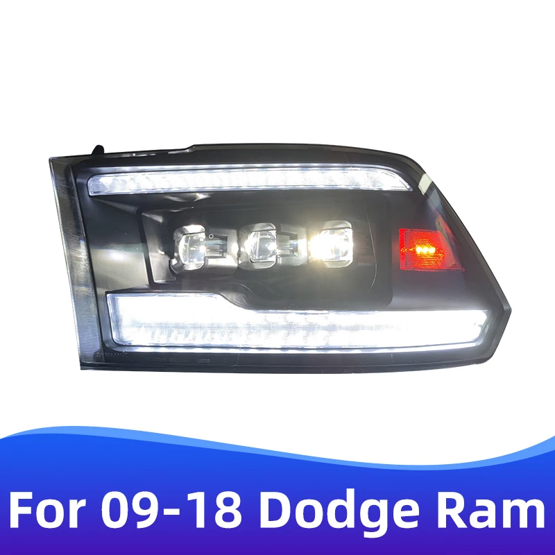 For 2009-2018 Models Retrofit Upgrade Dodge Ram LED Headlights Ram 1500 2500 Accessories DRL