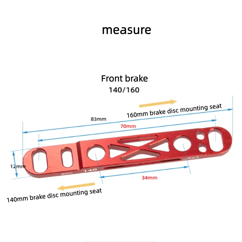140/160mm base flat FM clamp for road vehicle directly mounted disc brake changeover seat oil disc before and after changeover s - view 3