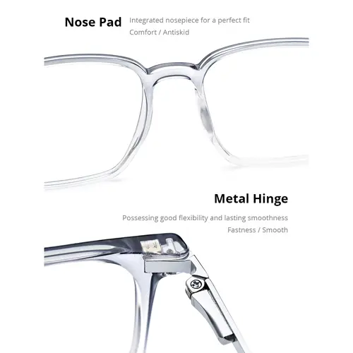 NIANZHEN TR90 Alloy Glasses Frame Men Square Magnet Clip Eyeglasses Gradient Polarized Sun Lens Women Ultralight Eyewear 2181 - Image 4