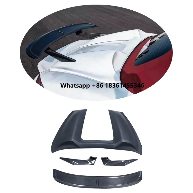 

Car Exterior Upgrade Half Carbon Fiber Rear Wing Trunk Tail Spoiler Parts