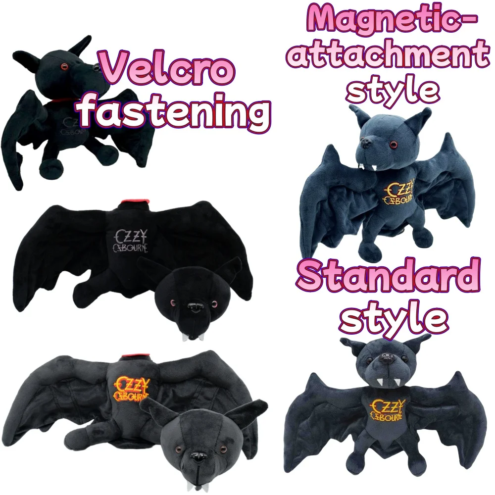 Nieuwe Ozzy Osbourne Bat pluche spelanimatie rondom hoogwaardige kinderverjaardagscadeaus en vakantiecadeaus knuffels