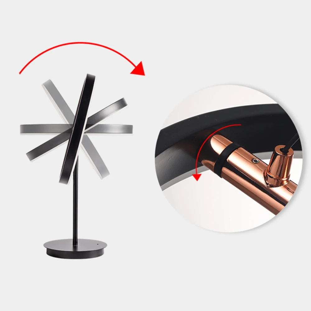 Zhongshan Lighting Factory Restaurant Living Room Bedroom Touch Sensor Switch Creative LED Desk Lamp Simple