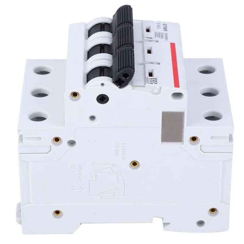 GYM9-C65 Circuit Breaker 3P 230/400VAC 50/60Hz IP20 Electric Leaking Protector Current Circuit Breaker40A