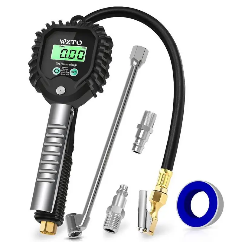 

Car EU Tire Air Pressure Inflator Gauge LCD Display LED Digital Backlight Vehicle Tester Inflation Monitoring Manometer For Car