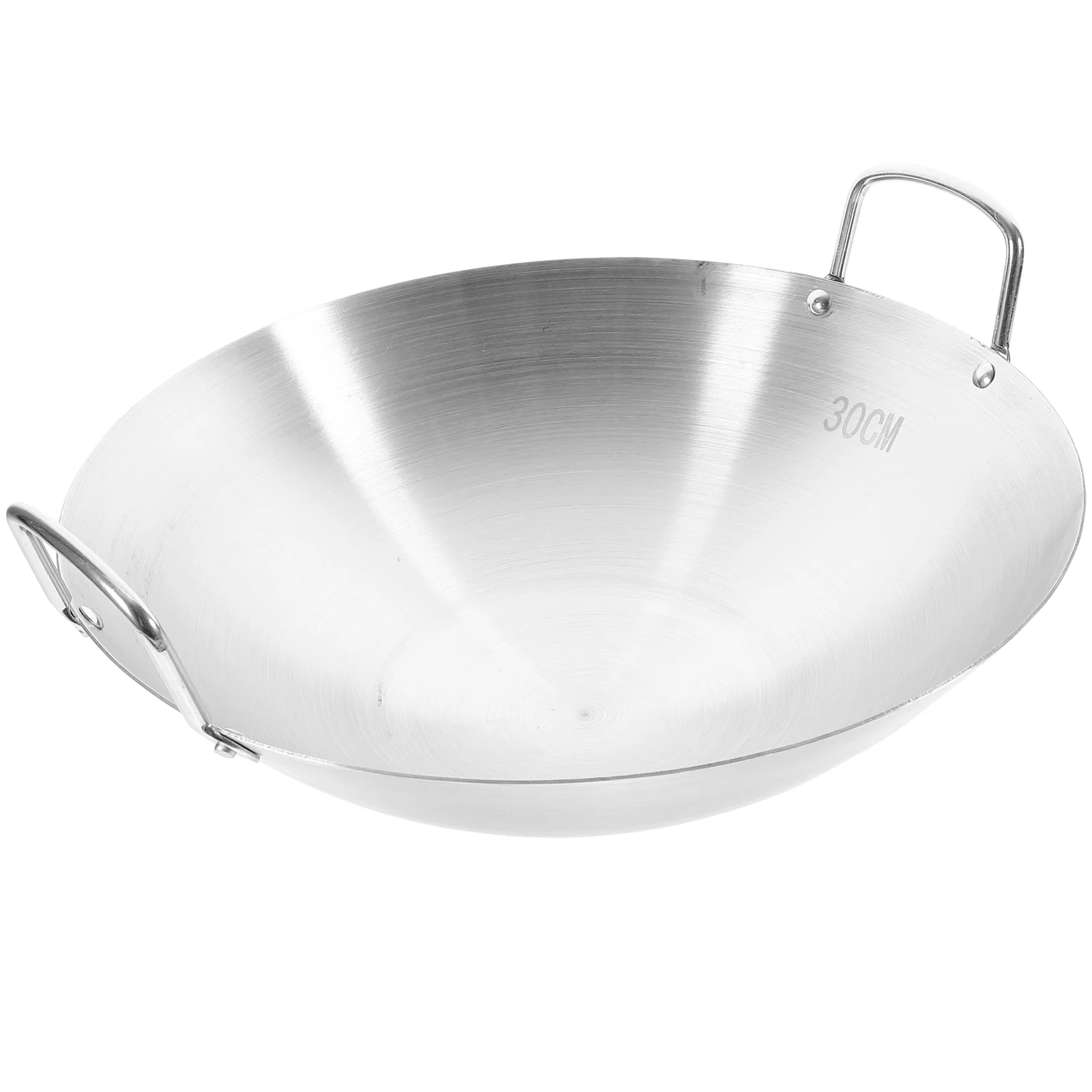 Induction Cooker Wok Stainless Steel Mini Work Kitchen Frying Pan Multi-functional Pot