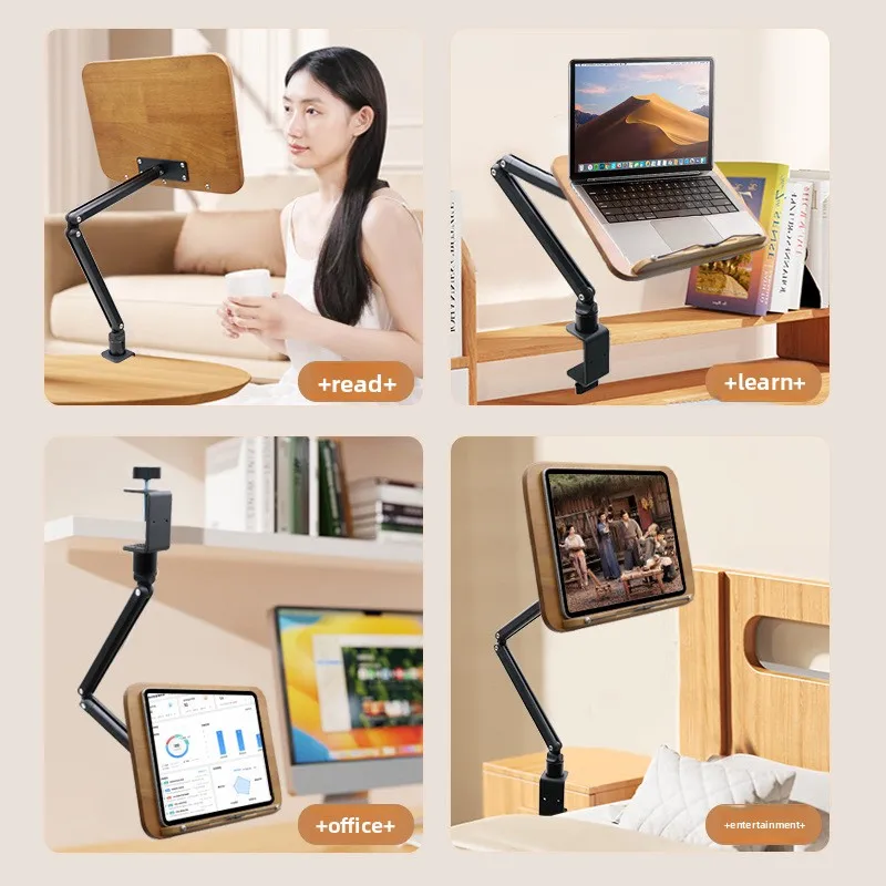 360 ° rotating reading stand bookshelf work study book stand stand put book reading desk reading up portable