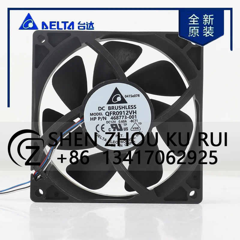 

Delta 5V 24V 48V DC12V 0.60A AC EC 9025 90X90X25MM 9CM Speed Regulation PWM Computer Four-wire Double Ball QFR0912VH Cooling Fan