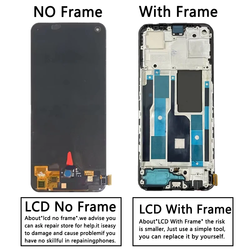 Wyświetlacz LCD 6.4\" 100% Testowany dla OPPO Realme 9 Pro+ Plus RMX3392, RMX3393 Ekran Dotykowy Digitizer Zespół — zdjęcie produktu 3