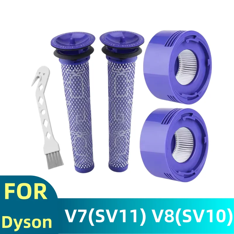 

For Dyson V7 V8 Cordless Vacuum Cleaners Replacement Pre-Filter and Post- Filter Pre Filter + HEPA Post-Filter Kit Accessories
