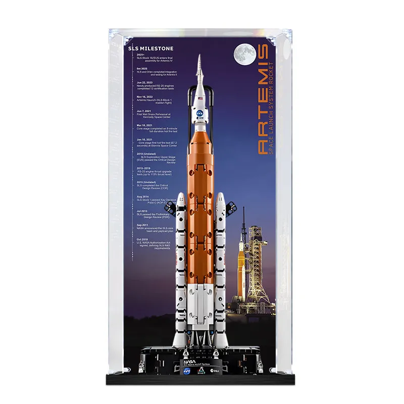 Acrylic Display Case suitable for Lego set 42221 42221 NASA Artemis Space Launch System Rocket Dustproof Transparent Storage Box