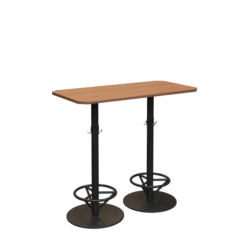 New Design Bar Style Restaurant Bar Table Cocktail Table and Stool Set Eco-friendly Industrial with Chairs Round/ Rectangle Bar