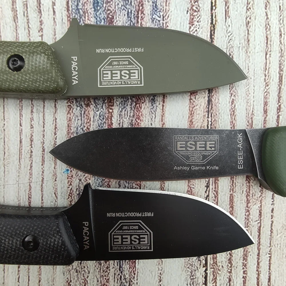 ESEE Outdoor Tragbares Mehrzweck-Messer mit Feststehender D2-Klinge und Kydex-Scheide für Dschungel-Erkundung, Camping und Angeln – Detail 8