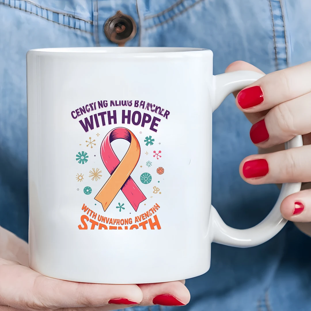 Kubek z różową wstążką w kształcie serca 11OZ, kubek dla dzieci, kubek świąteczny, praktyczny kubek do użytku domowego