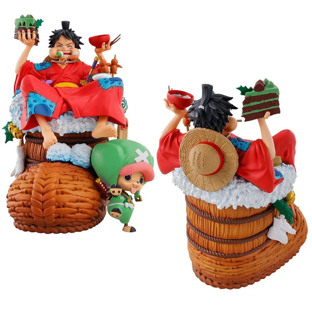 

One Piece MegaHouse Petitrama DX Kimono Monkey D. Luffy Tony Tony Chopper LOGBOX RE BIRTH01 Anime Action Figure Model Toys Gifts