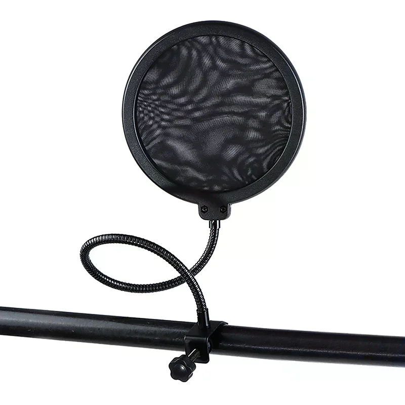 Shield For Speaking Recording Accessories Double Layer Studio Microphone Filter Flexible Wind Screen Sound Filter Mask Mic