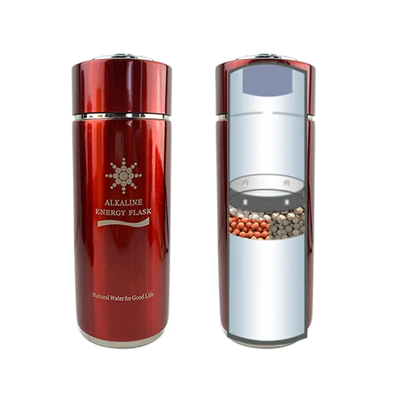 Single Filter Health Water Quantum Alkaline Bio Energy Nano Flask /Cup PH 8.5 With Laser alkaline bottle