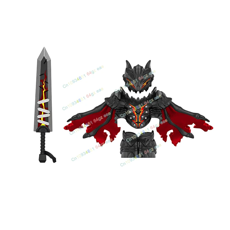 Anime Sword Accessories Armor MOC GP103 Comic Action Figures Building Blocks Dolls Collection Models Kids for Toys Gifts