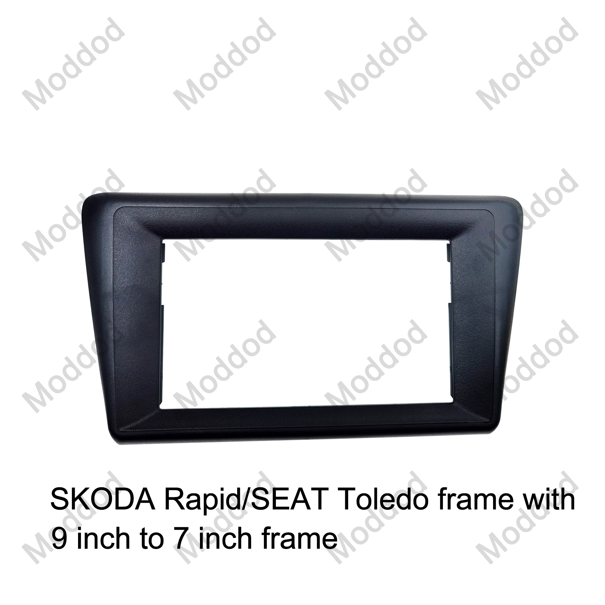 Cocok untuk SKODA RAPID 2013 Stereo 9 inci pemutar GPS DVD pasang Panel Surround Trim pelat wajah Kit dudukan dasbor bingkai faceplate