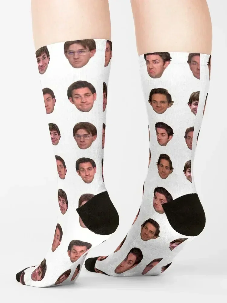 Jim Halpert Sticker Set Socks FASHION set winter thermal Stockings Socks Female Men's