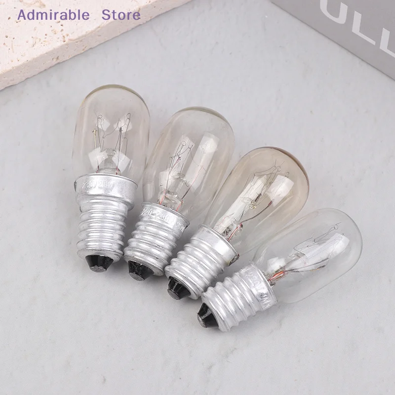 w5Pcs E14 Salt Lamp Globe Bulb 10/15/20/25W 220V-230V Incandescent Bulbs Refrigerator Oven Light Bulbs Replacement Bulbs