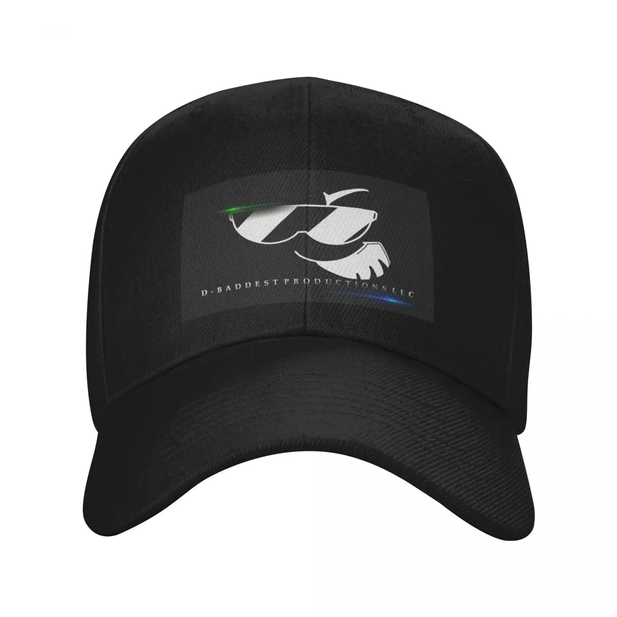 D-baddest Productions Logo Baseball Cap Sunhat black Men's Hats Women's