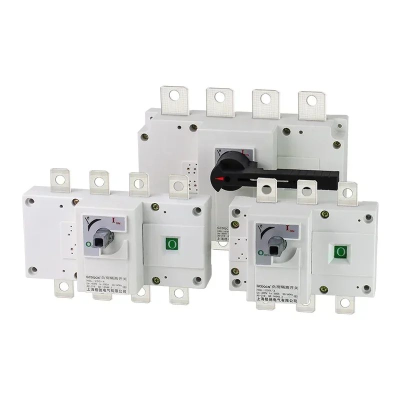 HGL load isolation switch 3P 4P three-phase four wire 100A250A400A630A manual knife switch 380V