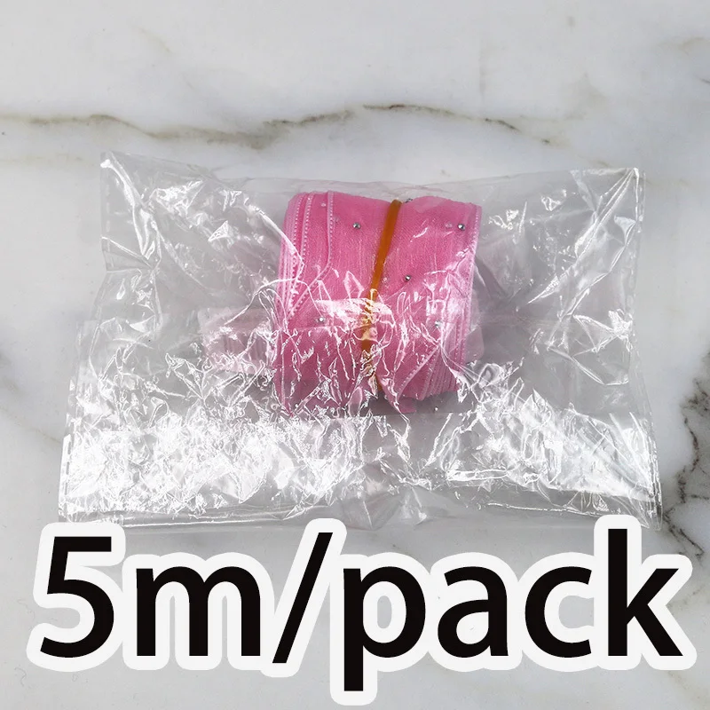 (5 meter/paket) 4 CM Blase Plissee Band Diamant Mesh Organza Band Haar Bogen Material Geschenk Verpackung Kleidung Dekoration DIY – Detail 5
