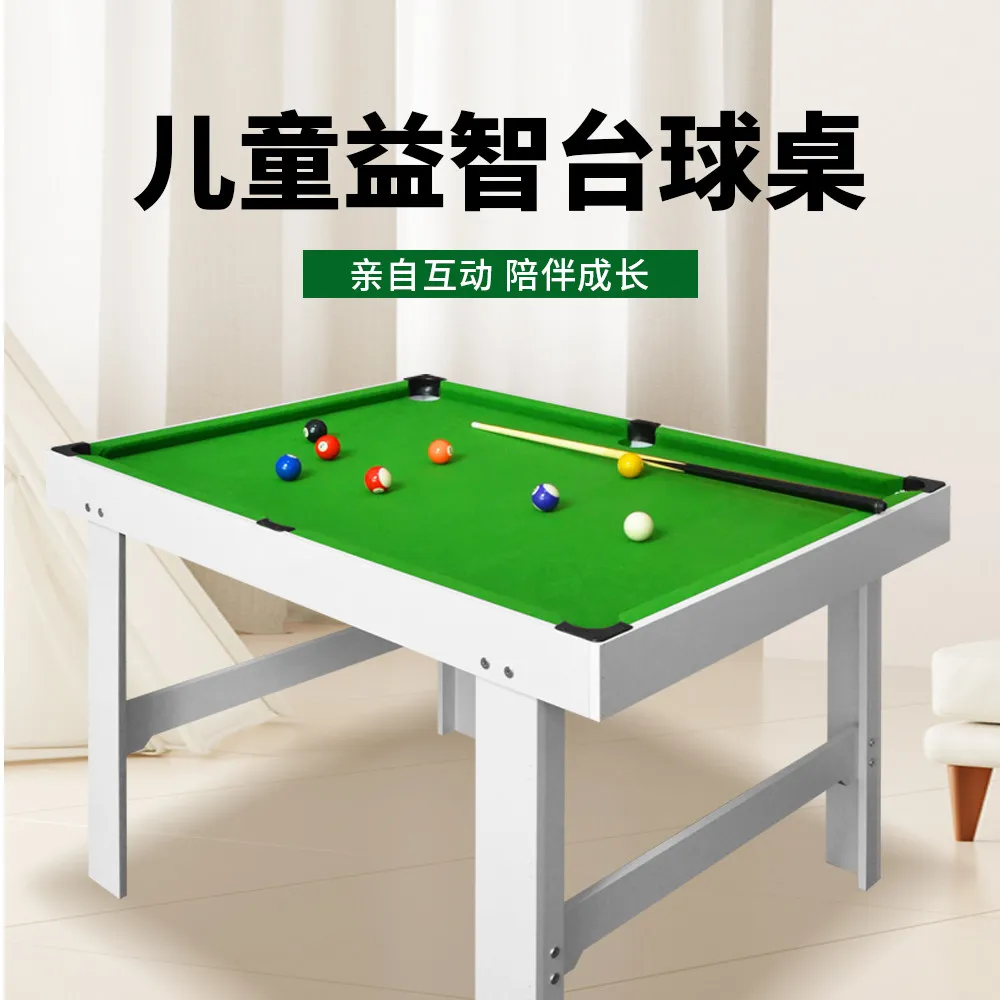 

Children's billiard table Six holes household mini billiard table Small indoor billiard with library edge tape