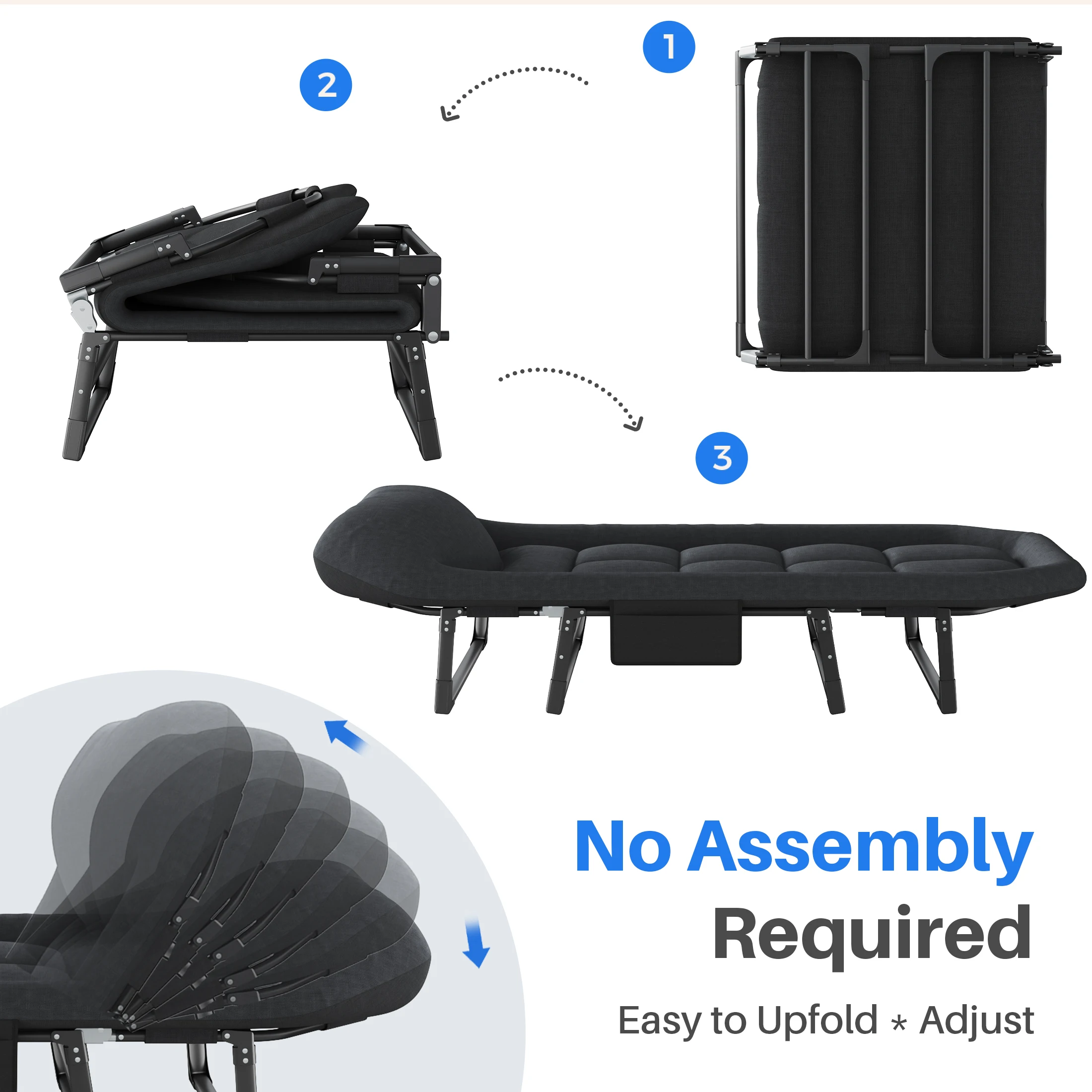 adjustable camping cot angles