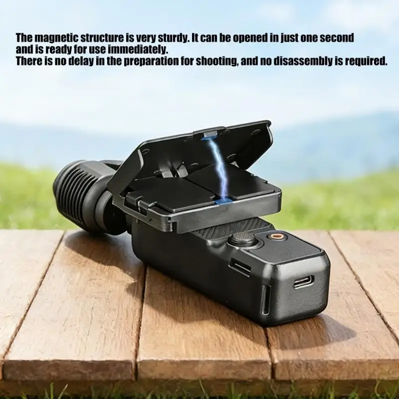 31BA Innovative Mount Lens Cover Optimizes Screen Clarities For Pocket 3 Content Creators Under Direct Sunlight
