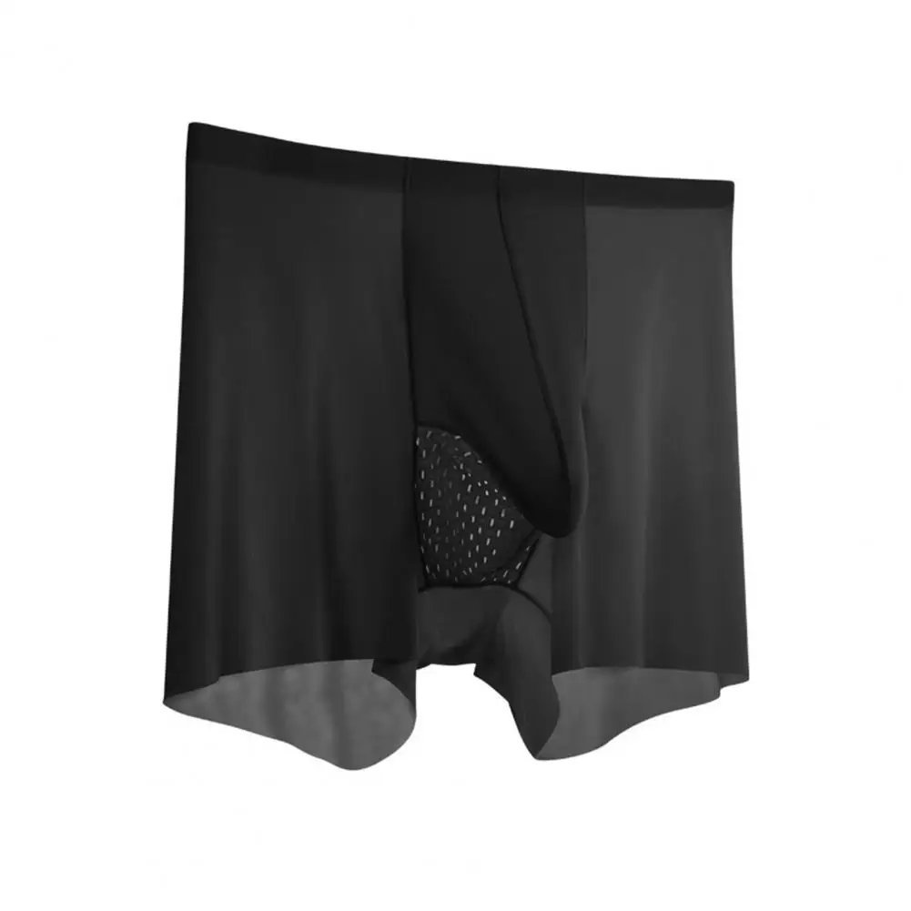 Men Boxer Underwear Elastic Mid-Waist Elephant Nose Design Shorts Briefs Quick Drying Seamless Soft Fabric Panties Basic Underwe