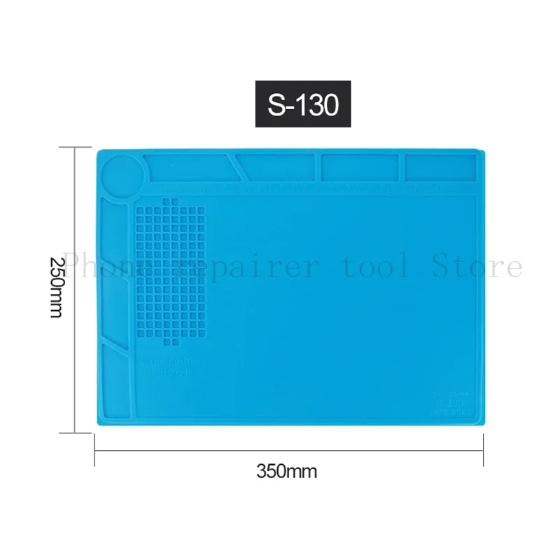 S-130 Repairing Insulation Pad Soldering Insulation Pad Desk Mat Maintenance Platform Heat-resistant Heat Gun BGA Soldering Stat