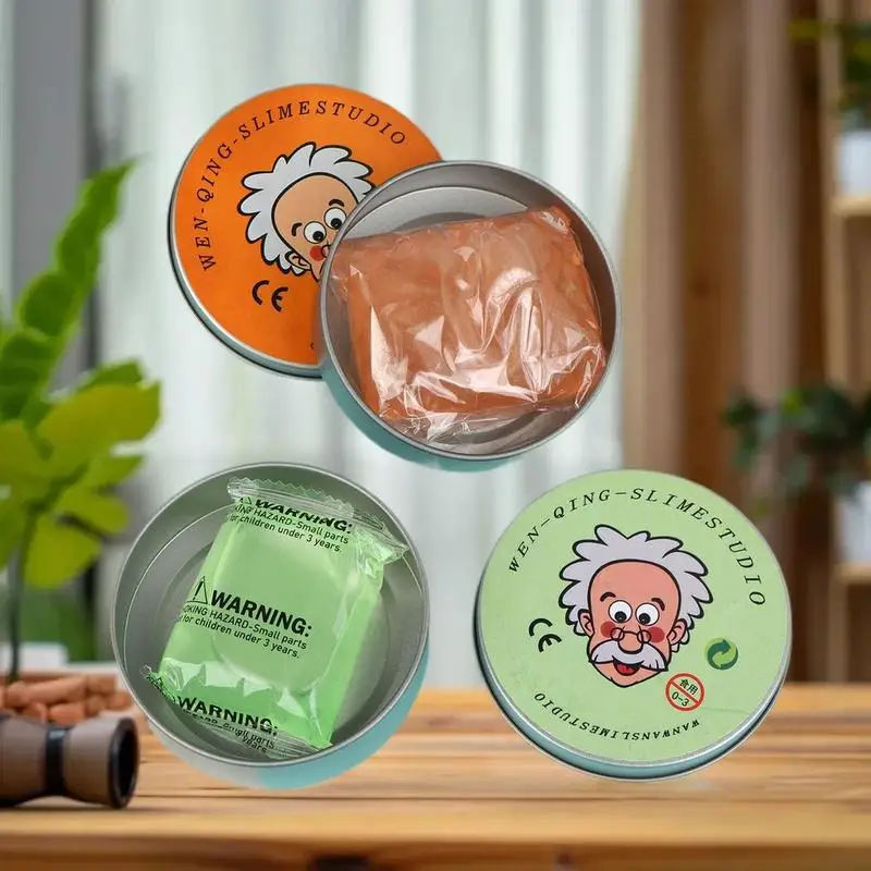 Levendig glazen modder speeldeeg stressverlichtingsspeelgoed; Anti-aanbak kristallen stopverf ontspanningsspeelgoed voor kinderen en volwassenen.