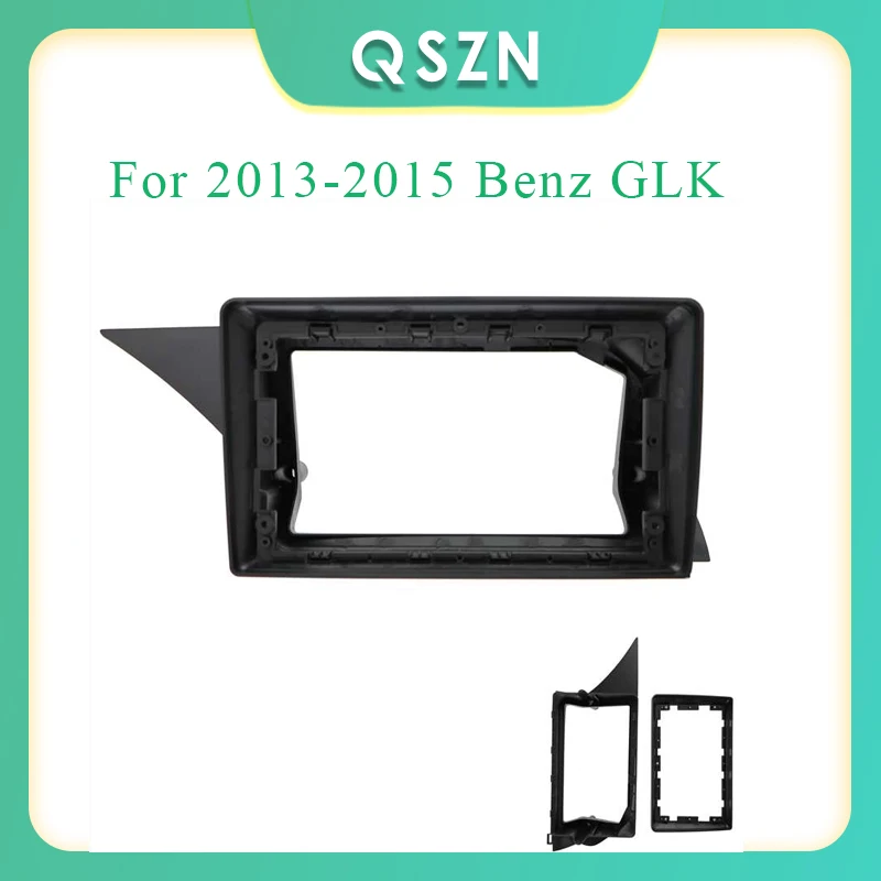 

For Benz 9inch Host Unit 2DIN Car Radio Fascia Frame For 2013-2015 Benz GLK With Cable Dash Fitting Panel Kit