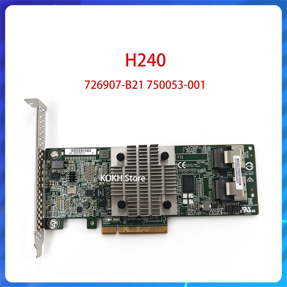 Suitable for G10 G9 H240 726907-B21 12GB 2-port PCI-E 3.0 X8 SMART HBA 779134-001 726909-001 Array Card 12Gb/s