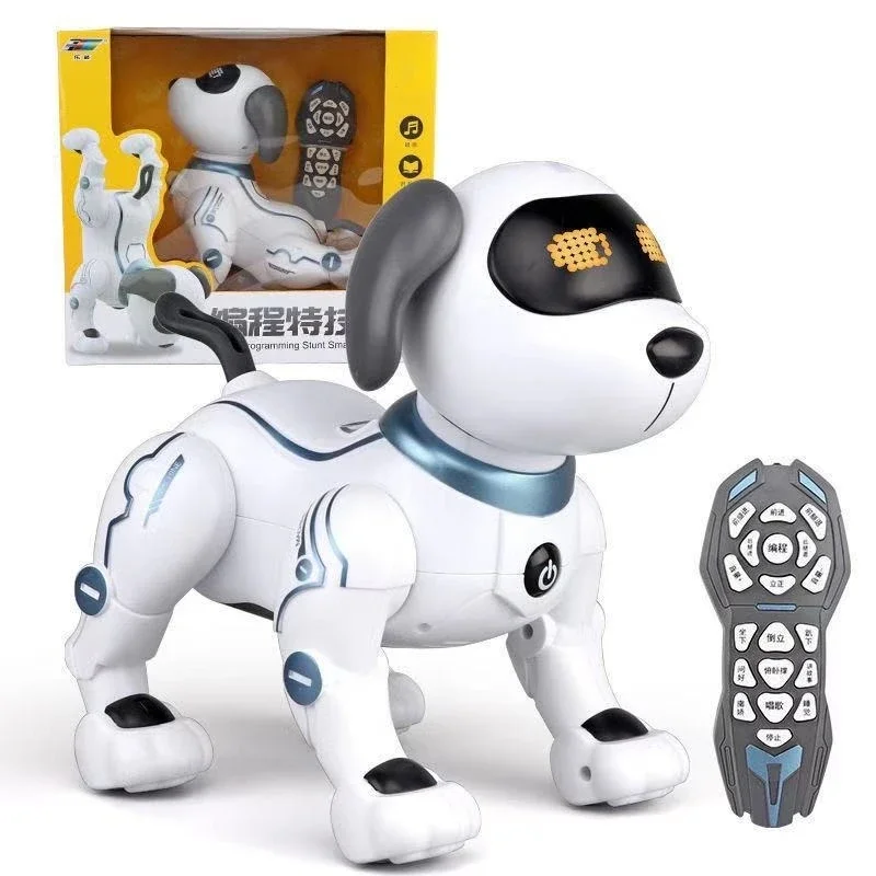 Simulation robot dog, intelligent voice programming trick dog