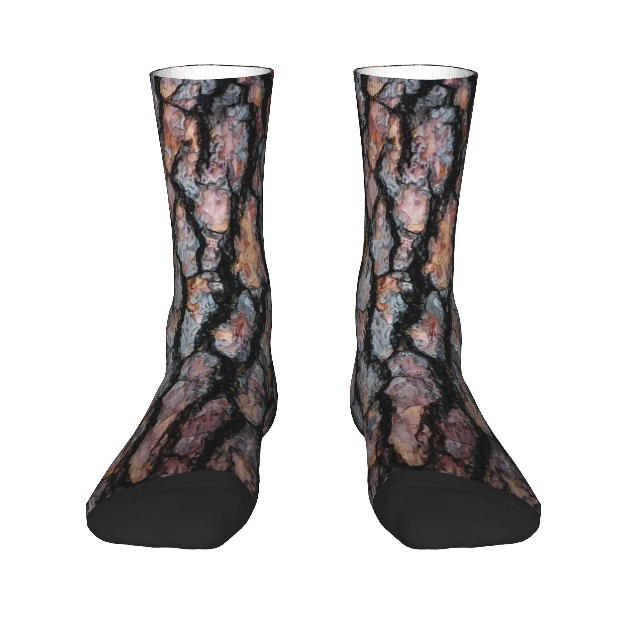 Tree Bark  Socks  Design Stockings Anti Bacterial Women Men Socks Soft Autumn Fashion Outdoor Socks