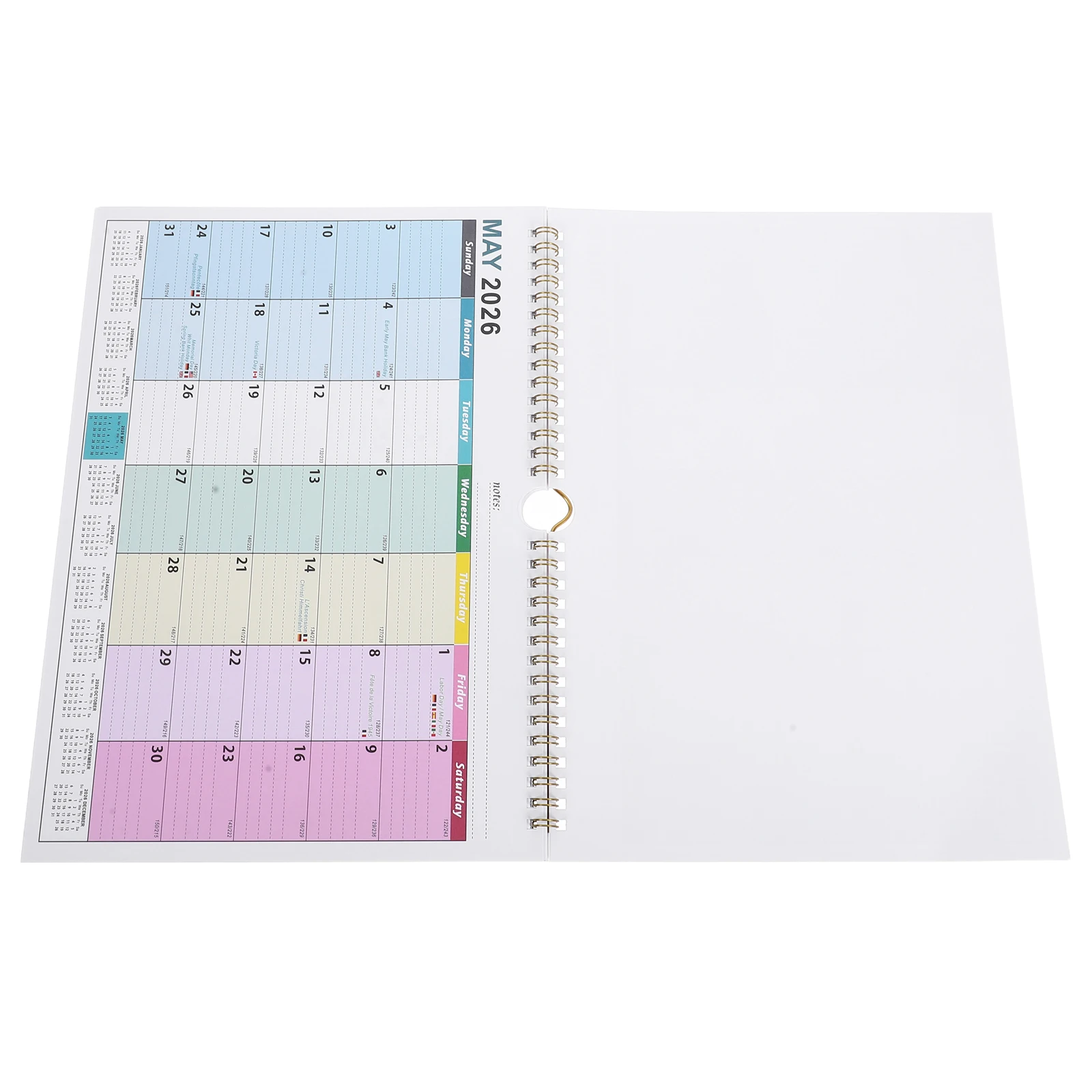 

Wall Hanging Calendar 2025-2026 Paper Monthly Planner Festival Scheduling Yearly Wall Month View Desk Home Office School