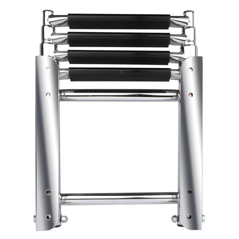 304 stainless steel yacht speedboat launching ladder, hidden folding telescopic