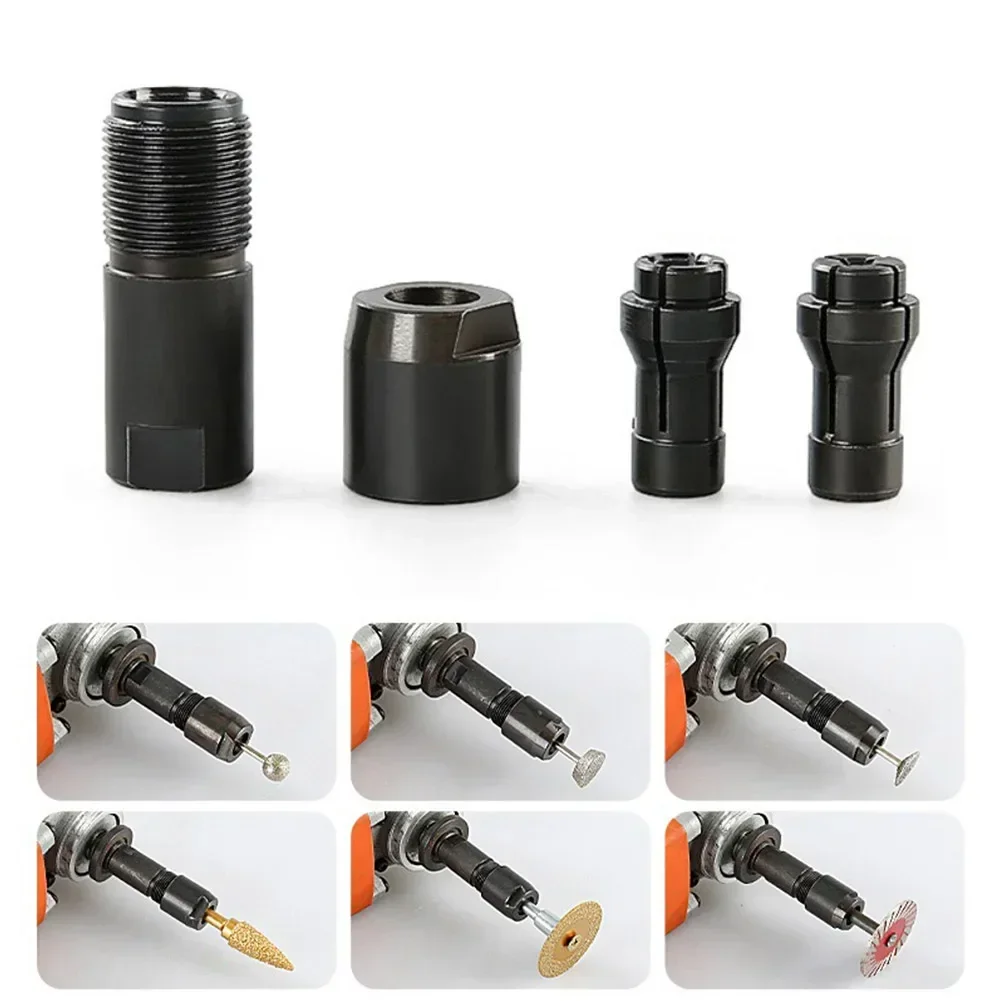 Universal Angle Grinder Modified 6/3mm Adapter To Straight Grinder Chuck For 100-type Angle Grinder M10 Thread Grinding Cutter