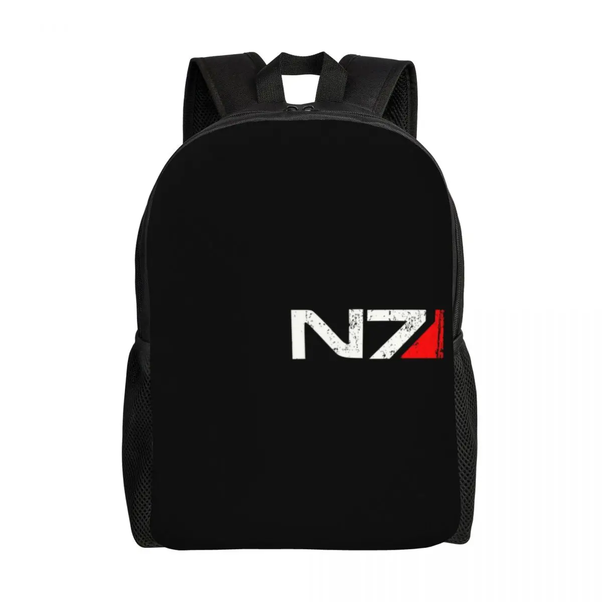 

Mass Effect N7 Armor Travel Backpack Men Women School Laptop Bookbag Alliance Military Video Game College Student Daypack Bags